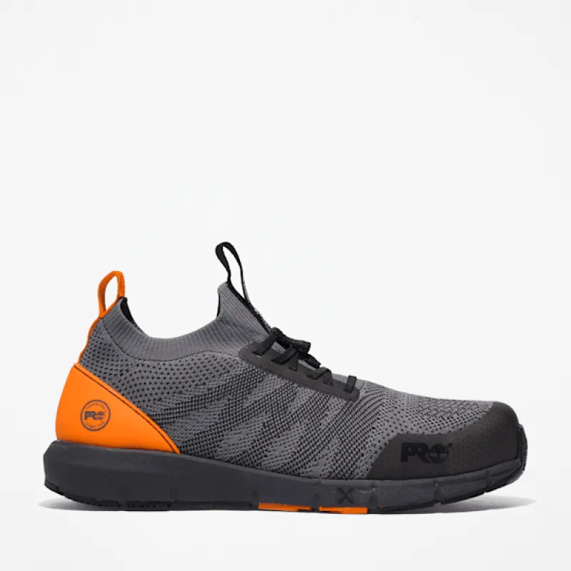 Timberland Men's Radius Composite Toe Work Sneaker in Grey sold by Timberland