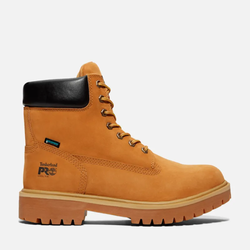 Men's Timberland PRO® Direct Attach 6" Waterproof Insulated Steel-Toe Work Boot in Wheat sold by Timberland