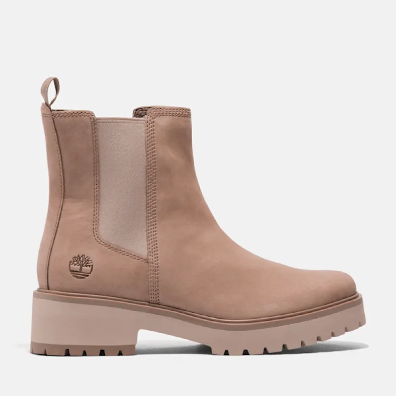 Timberland Women's Carnaby Cool Mid Chelsea Boot in Taupe Gray made by Timberland