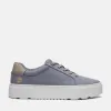 Timberland Women's Laurel Court Low Lace-Up Sneaker in Purple Cnvs sold by Timberland