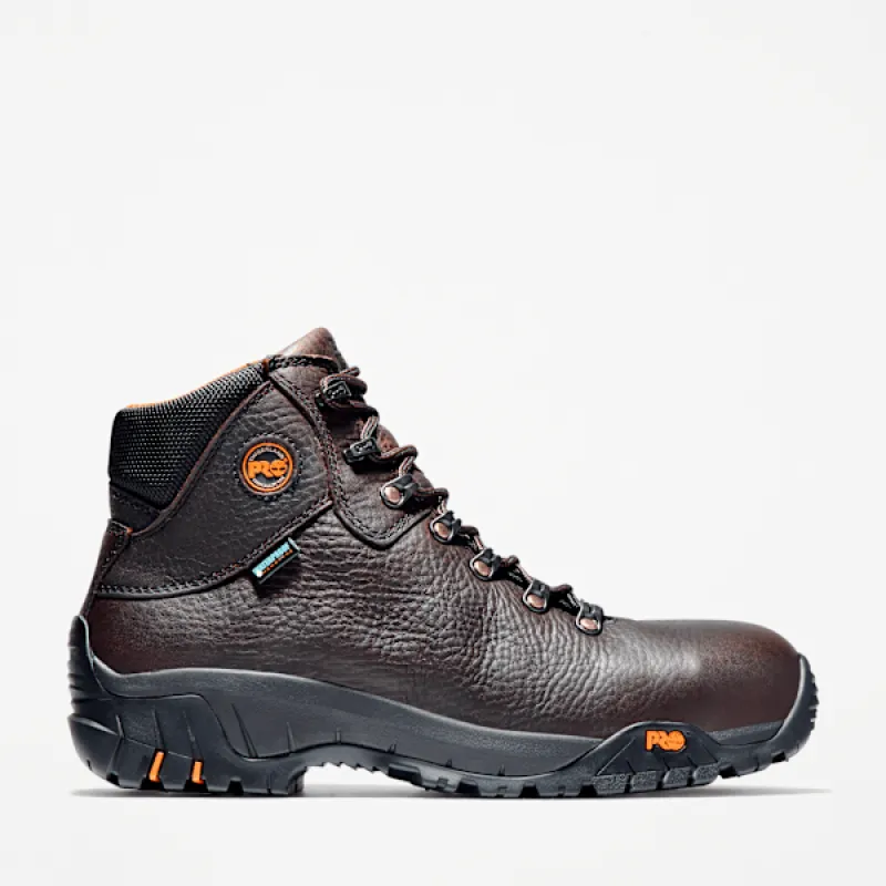 Timberland Men's TiTAN Alloy Toe Waterproof Work Boot in Brown sold by Timberland