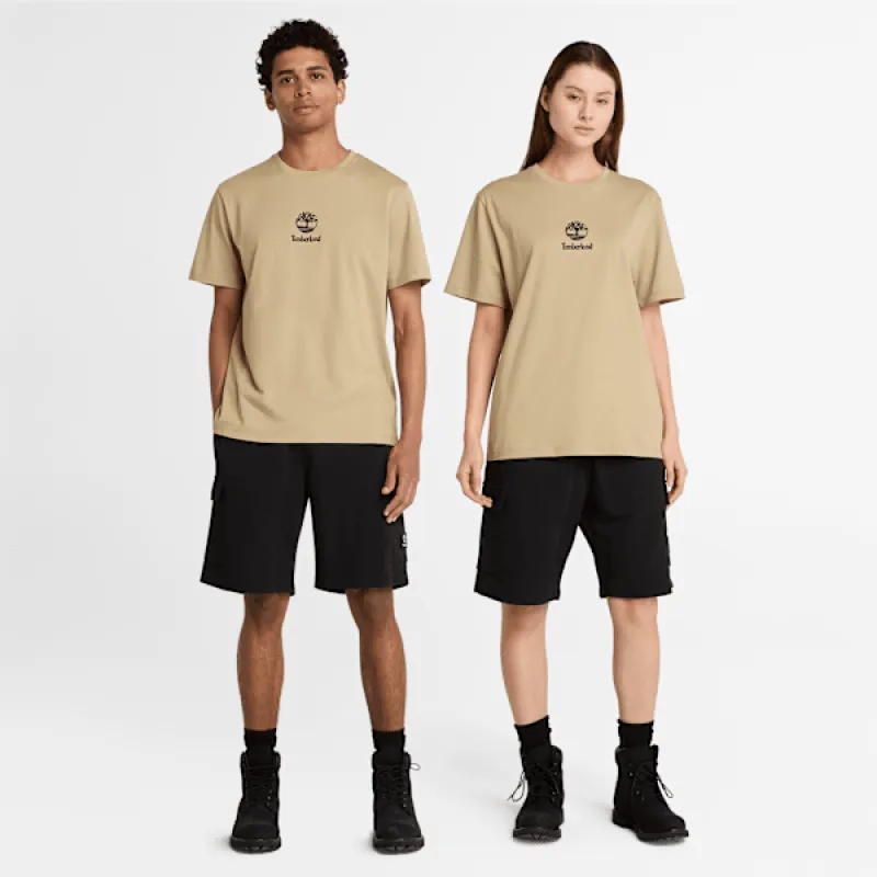 Timberland Woven Badge Cargo Sweatshort in Black sold by Timberland