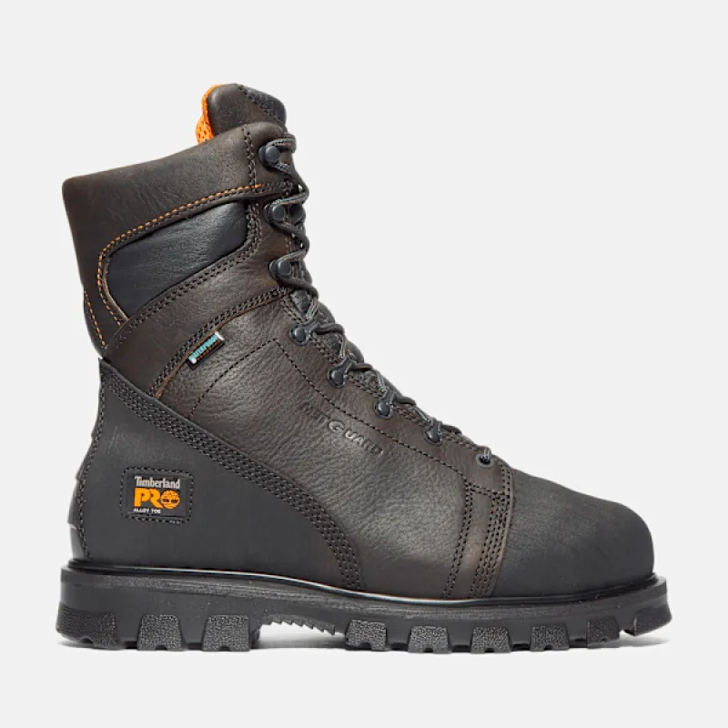 Timberland Men's Rigmaster Met Guard Alloy Toe Waterproof Work Boot in Brown sold by Timberland