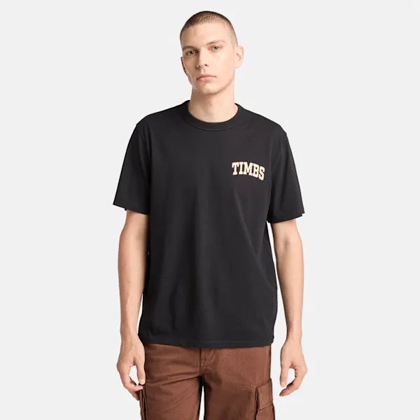 Timberland Men's Timbs Graphic Short Sleeve T-Shirt in Black sold by Timberland