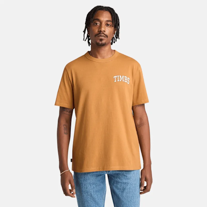 Timberland Men's Timbs Graphic Short Sleeve T-Shirt in Wheat Boot sold by Timberland
