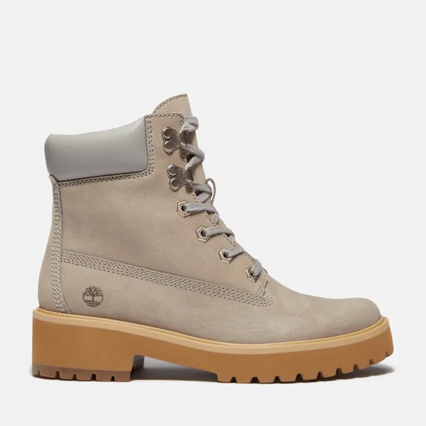 Timberland Women's Carnaby Cool Mid Lace-Up Boot in Grey Nubuck sold by Timberland