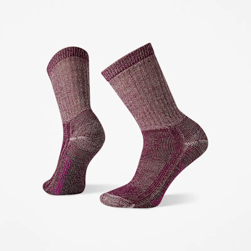 Timberland Women's Smartwool® Hike Classic Edition Full Cushion Crew Socks in SW Bordeaux sold by Timberland