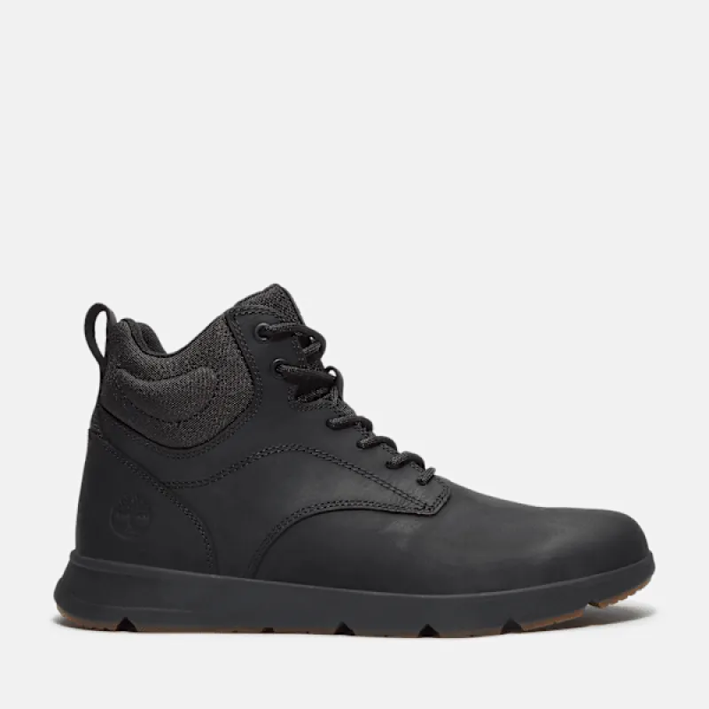 Timberland Men’s Parker Street High-Top Sneaker in Black FG W Black sold by Timberland