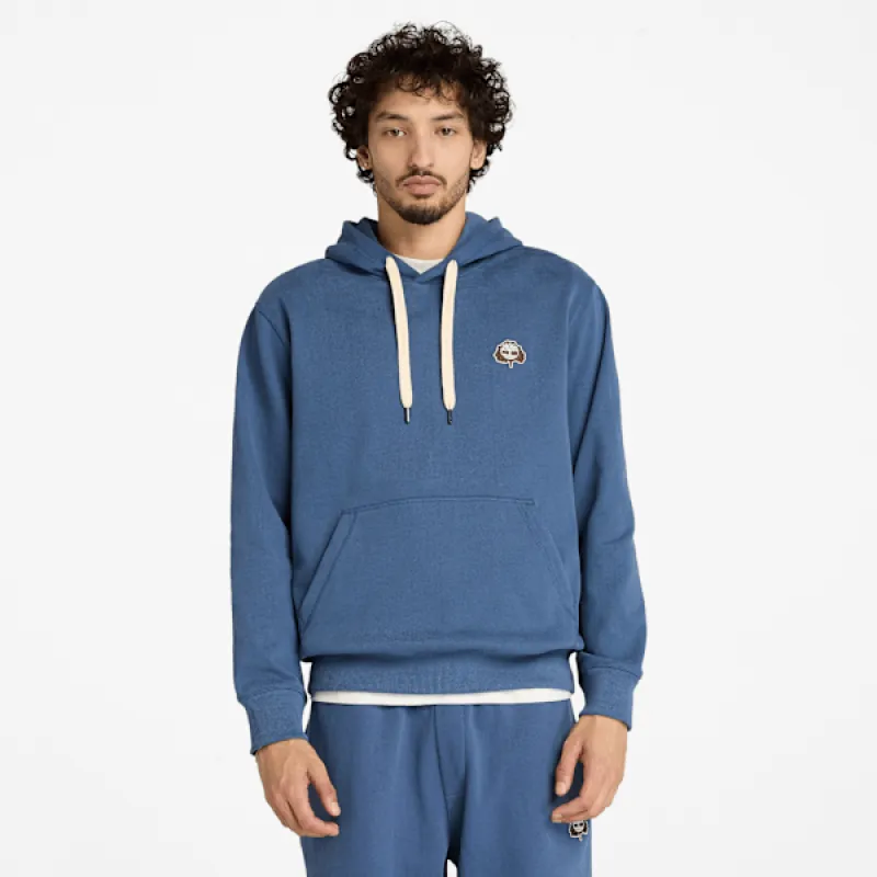 Timberland Men's Tree Logo Patch Hoodie in Oceana sold by Timberland