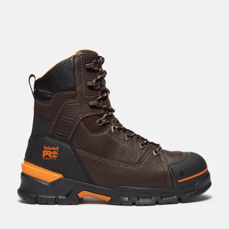 Timberland Men's Endurance EV CSA 8" Composite Toe Work Boot in Dark BrownGrain sold by Timberland