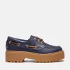 Timberland Women's Stone Street Platform Boat Shoe in Dark BlueGrain sold by Timberland