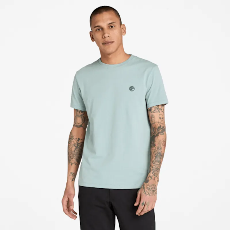 Timberland Men's Dunstan River Short-Sleeve T-Shirt in Silver Blue sold by Timberland