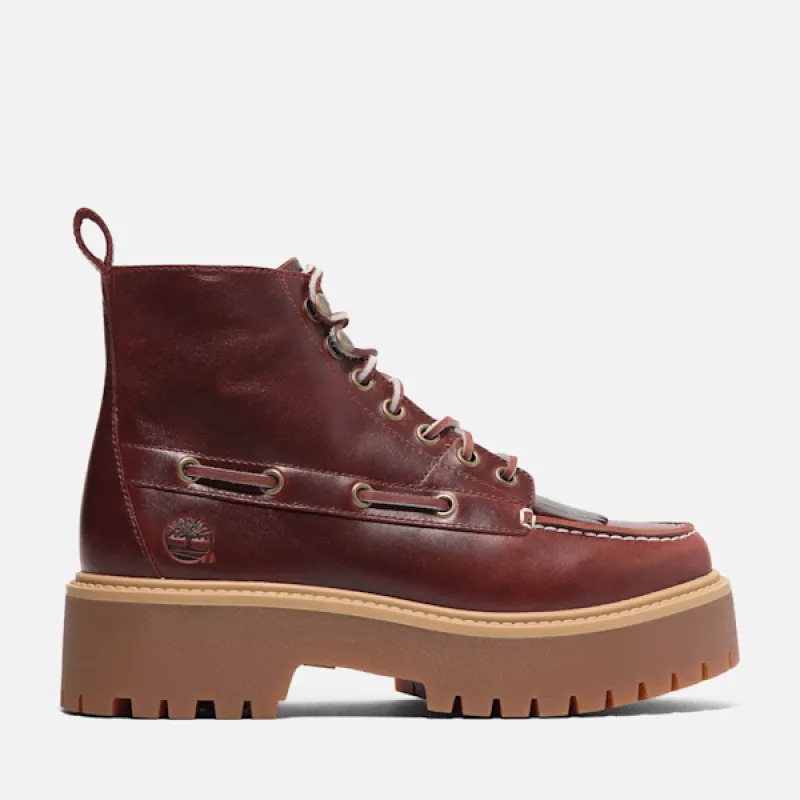 Timberland Women’s Stone Street Platform Kiltie Boot in BURGrain sold by Timberland