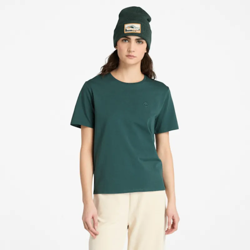 Timberland Women's Dunstan Short-Sleeve T-Shirt in Green Gables sold by Timberland