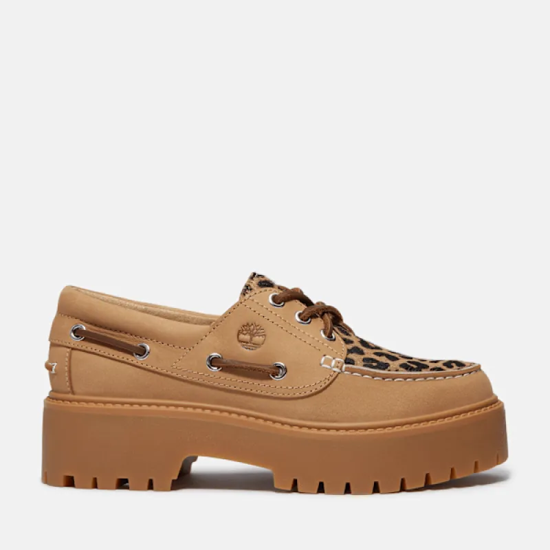 Timberland Women's Stone Street Platform Boat Shoe made by Timberland