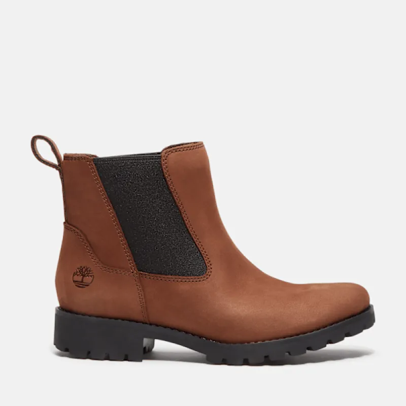 Timberland Women's Ellendale Chelsea Boot in  Brown Nubuck sold by Timberland
