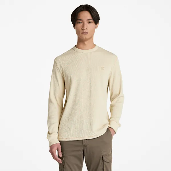 Timberland Men's Wharf River Waffle Long-Sleeve Polo Shirt sold by Timberland