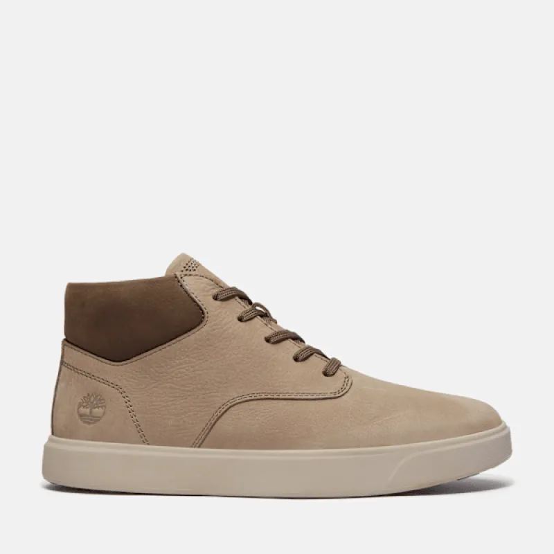 Timberland Men's Emerson Street Mid Sneaker in Mdgry NBK Darkbrn sold by Timberland