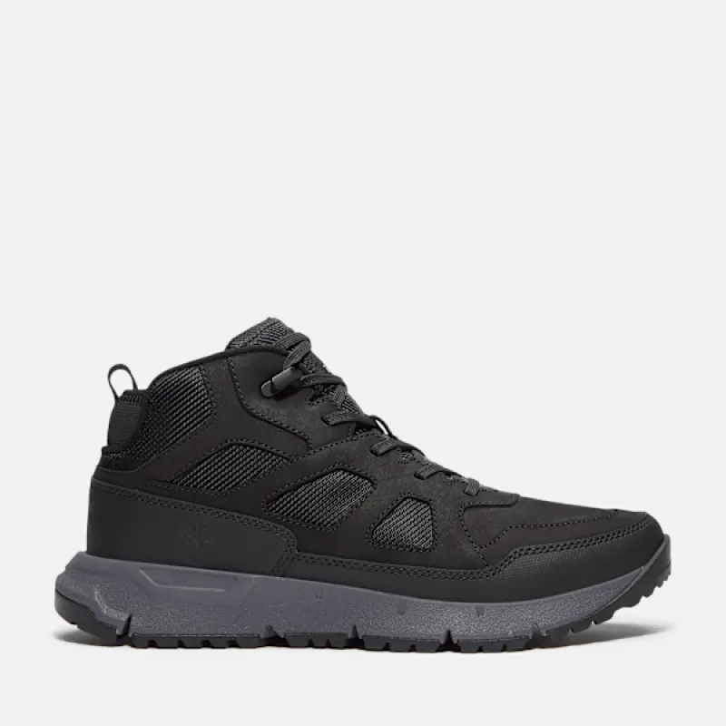 Timberland Men's Voyager Valley Sneaker in Black Nubuck sold by Timberland