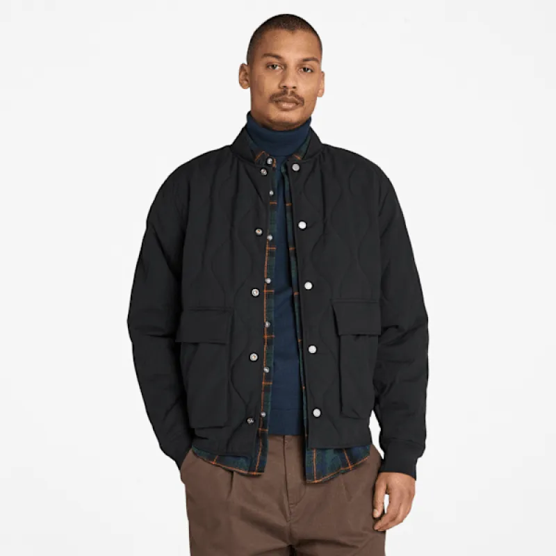 Timberland Men's Quilted Jacket in Black sold by Timberland