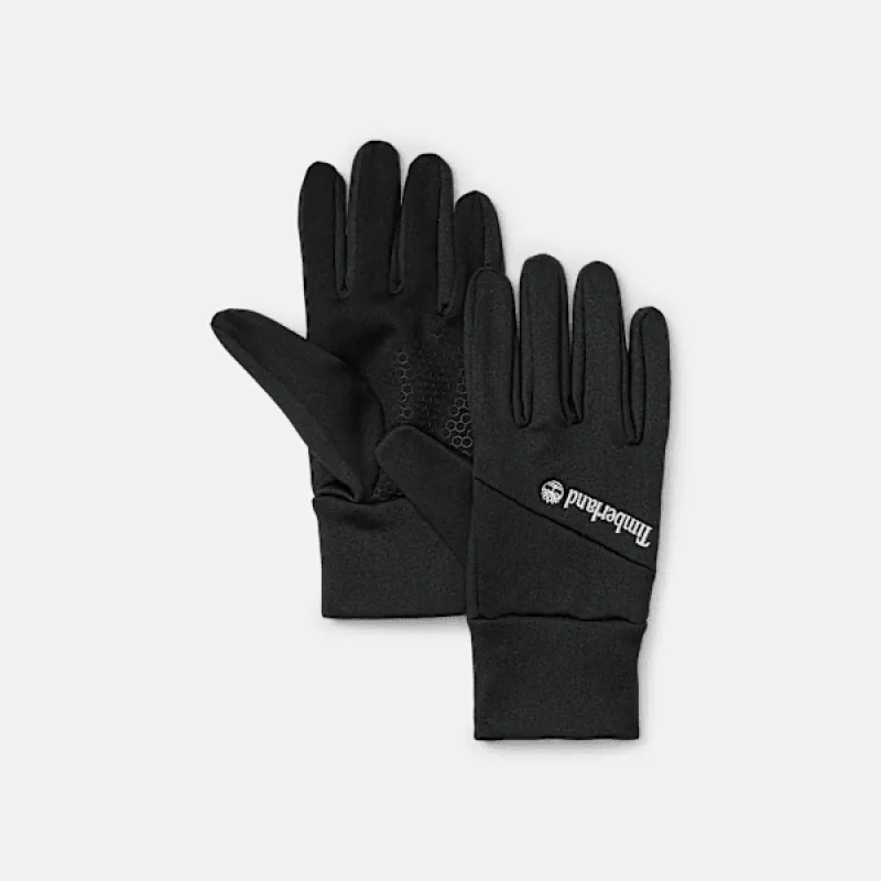 Timberland Colorblock Conductive Fleece Glove in Black sold by Timberland