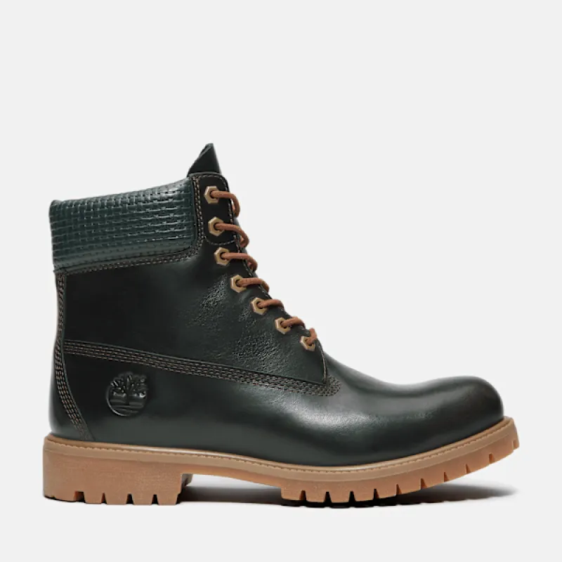 Men's Timberland® Premium 6-Inch Waterproof Boot in Dark GreenGrain sold by Timberland