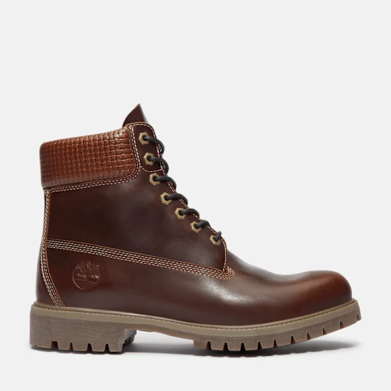 Men's Timberland® Premium 6-Inch Waterproof Boot in Mdbrn Fgran Black sold by Timberland