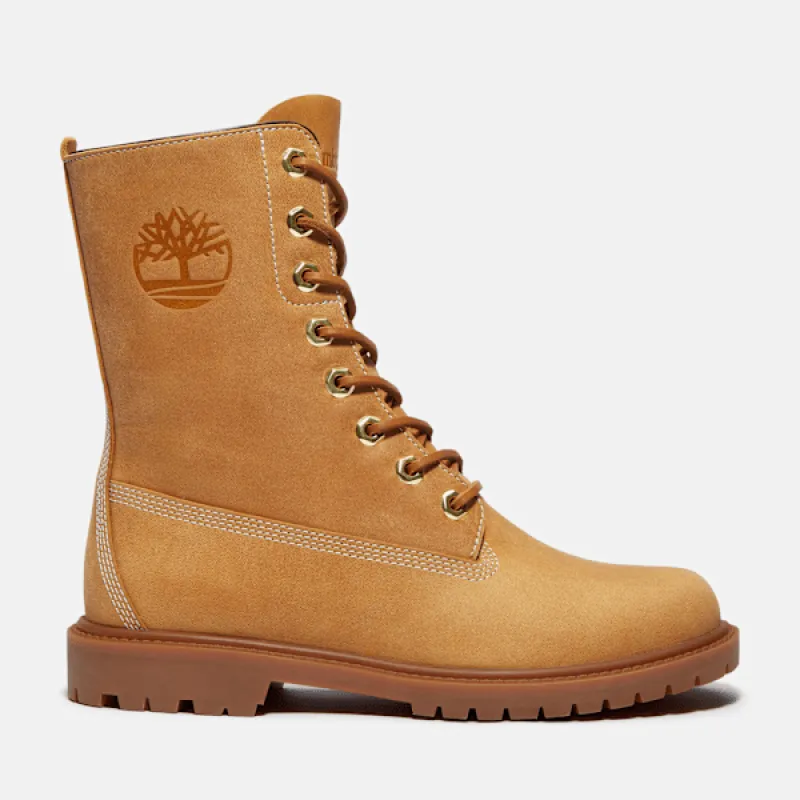 Women's Timberland® Premium 8-Inch Waterproof Boot in Wheat Full Grain sold by Timberland