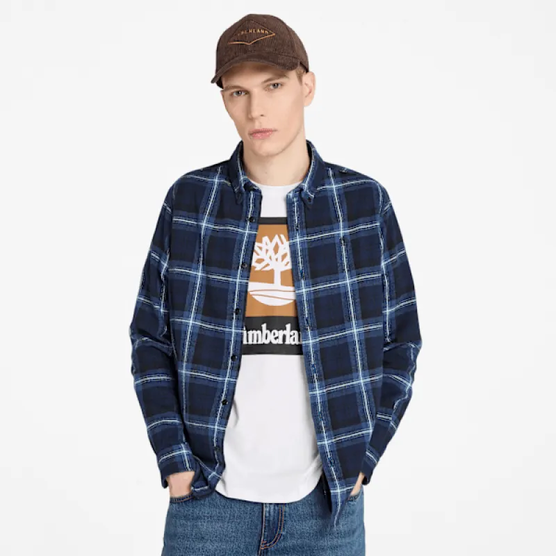 Timberland Men's Midweight Flannel Checkered Shirt sold by Timberland