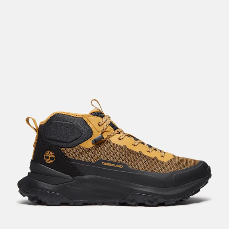 Timberland Men's Motion Access Mid Sneaker in Wheat Mesh sold by Timberland