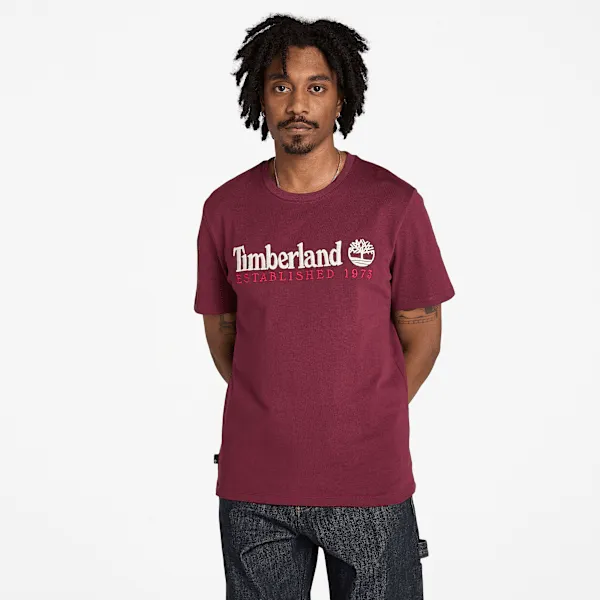 Timberland Men's Established 1973 Embroidery Logo T-Shirt sold by Timberland