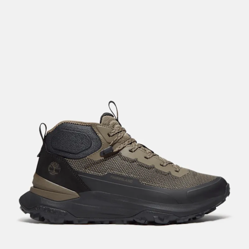 Timberland Men's Motion Access Mid Sneaker in Olive Mesh sold by Timberland