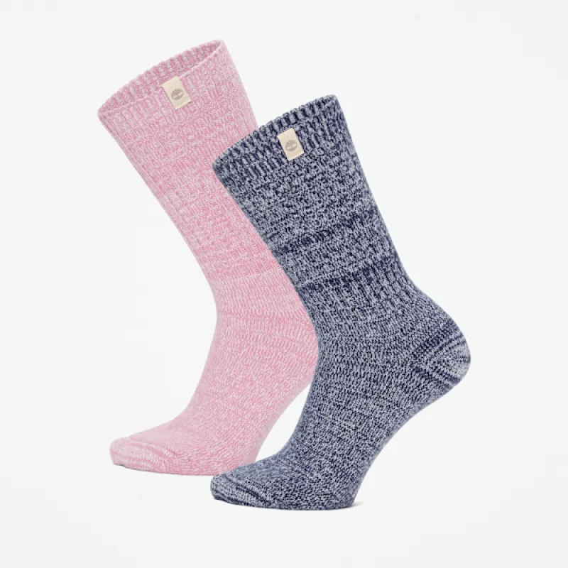 Women's Timberland® 2-Pack Cozy Boot Crew Sock sold by Timberland