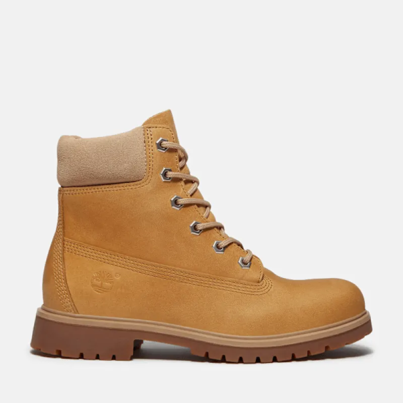 Women's Timberland® 25 6-Inch Waterproof Boot in Wheat Full Grain sold by Timberland