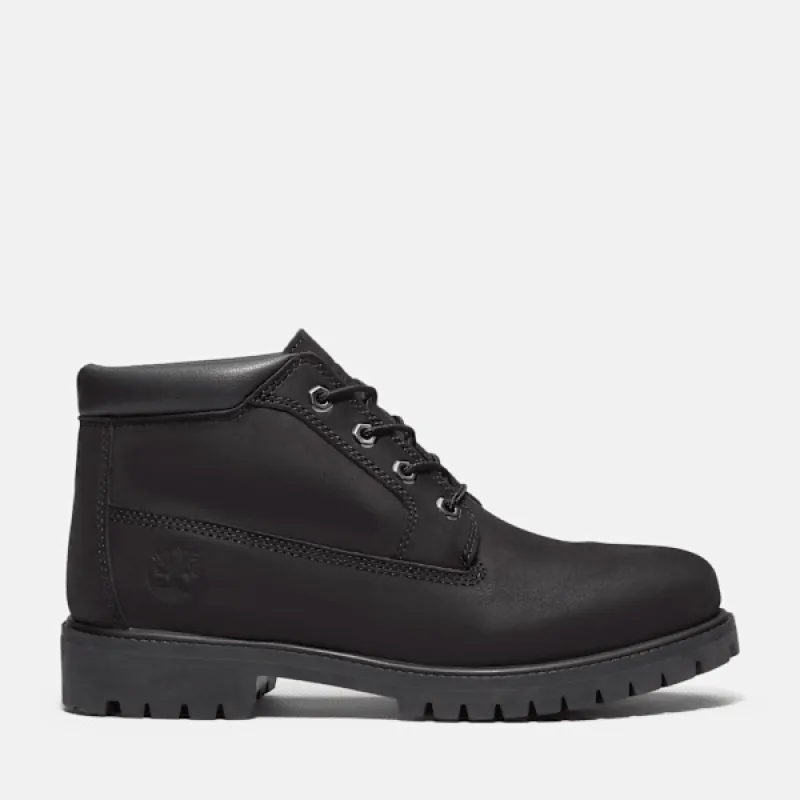 Men's Timberland® Premium Waterproof Chukka Boot in Black Nubuck sold by Timberland