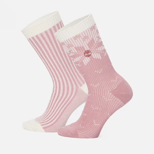 Women's Timberland® 2-Pack Snowflake Crew Sock sold by Timberland