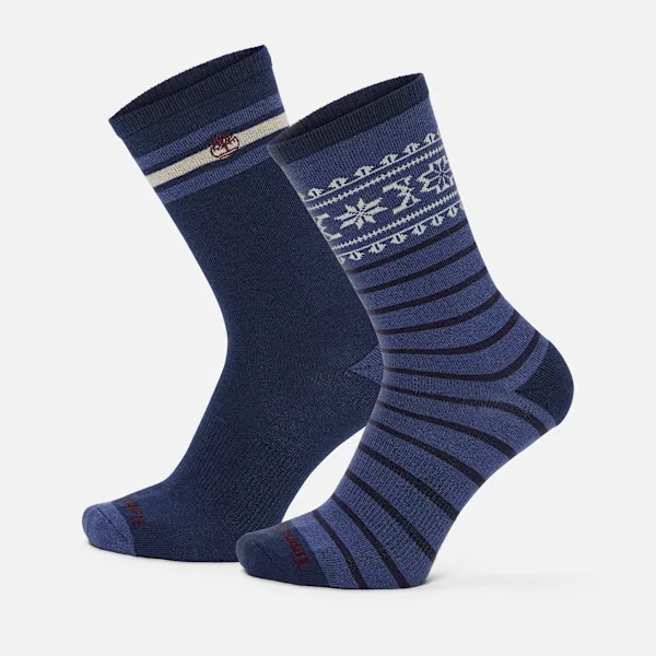 Men's Timberland® 2-Pack Fair Isle Crew Sock sold by Timberland