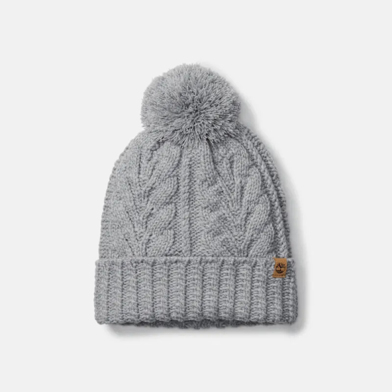 Timberland Women's Cable Beanie with Pom sold by Timberland