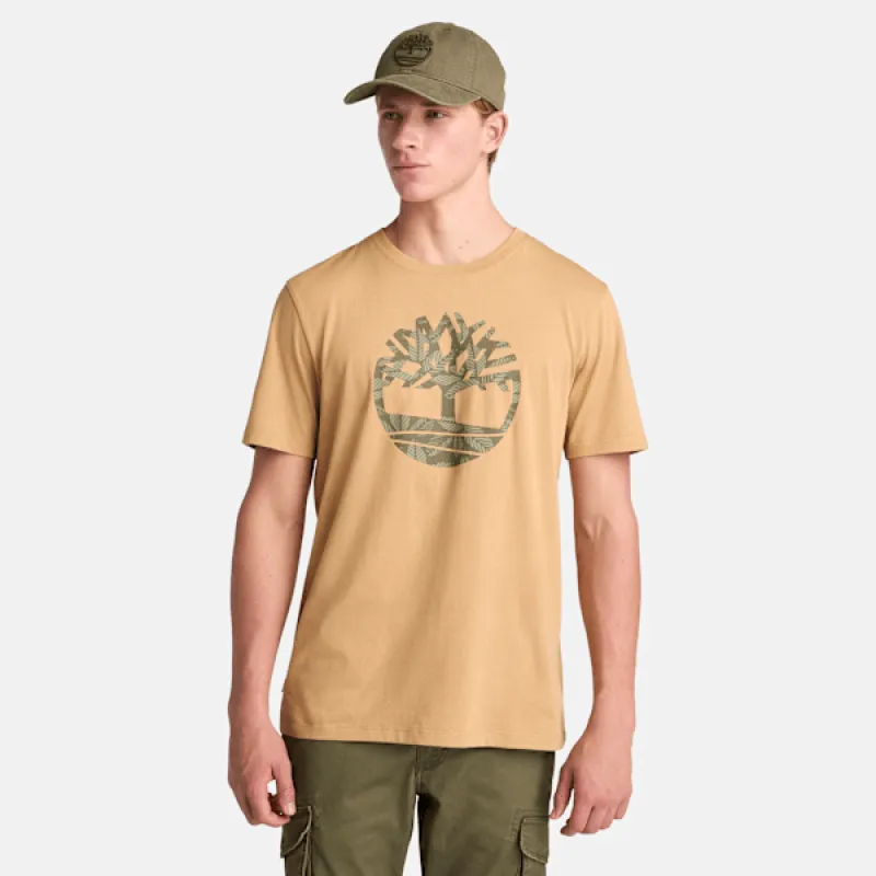 Timberland Men's Northwood Floral Tree Logo Short-Sleeve T-Shirt sold by Timberland