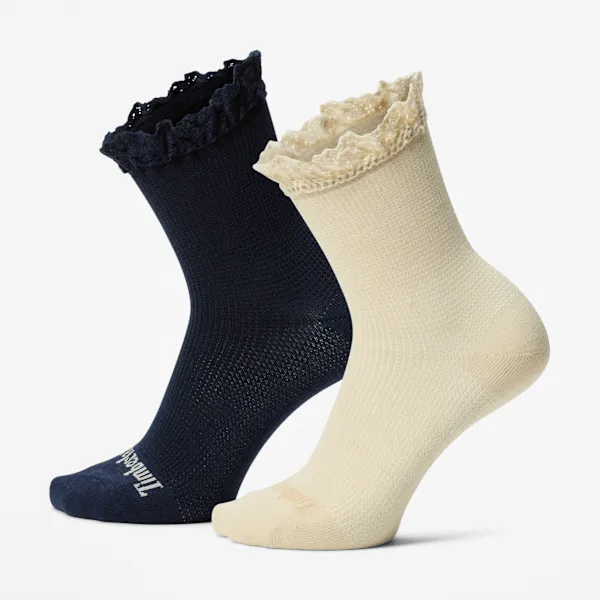 Women’s Timberland® 2-Pack Ruffle Low Crew Sock sold by Timberland