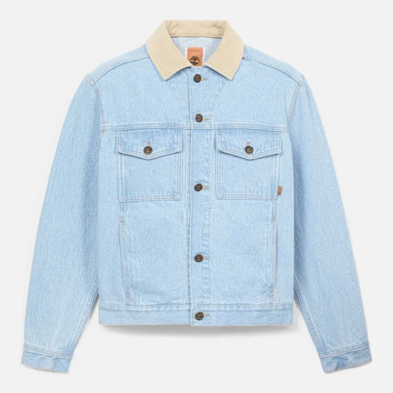 Timberland Corduroy Collared Denim Jacket made by Timberland