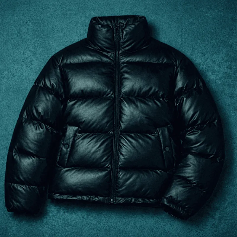Timberland Welch Mountain Leather Puffer Jacket made by Timberland