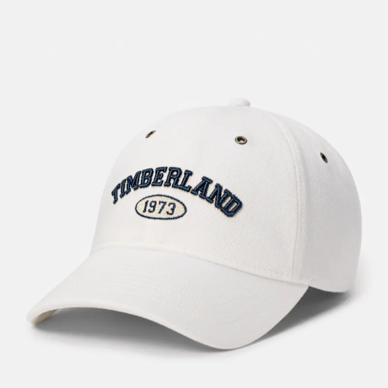 Timberland Denim Varsity Baseball Cap sold by Timberland