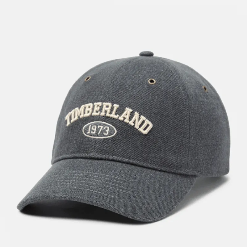 Timberland Denim Varsity Baseball Cap sold by Timberland