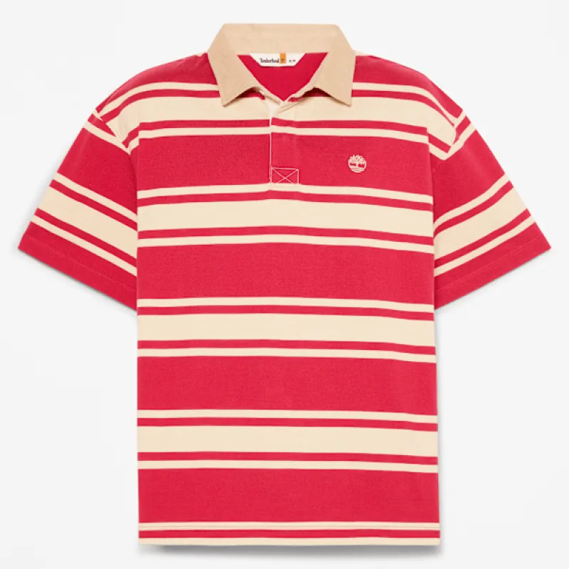 Timberland Striped Short-Sleeve Rugby Polo made by Timberland
