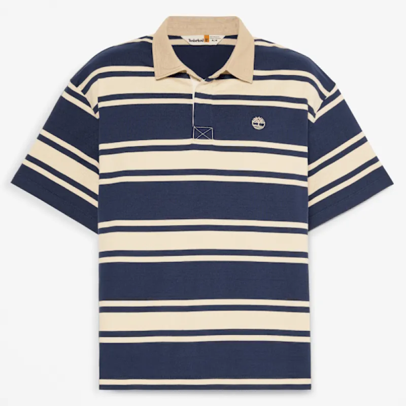 Timberland Striped Short-Sleeve Rugby Polo sold by Timberland