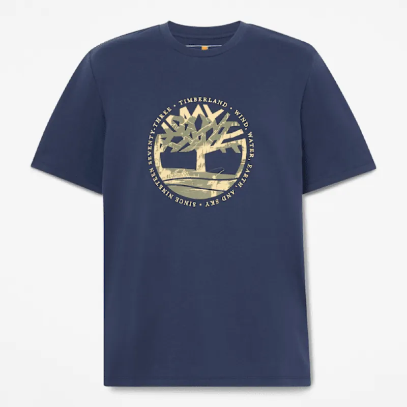 Timberland Men's Tree Logo Lake House Graphic T-Shirt made by Timberland