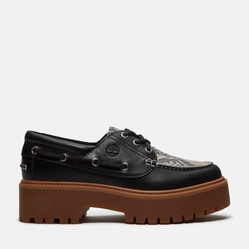 Timberland Women's Stone Street Platform Boat Shoe made by Timberland