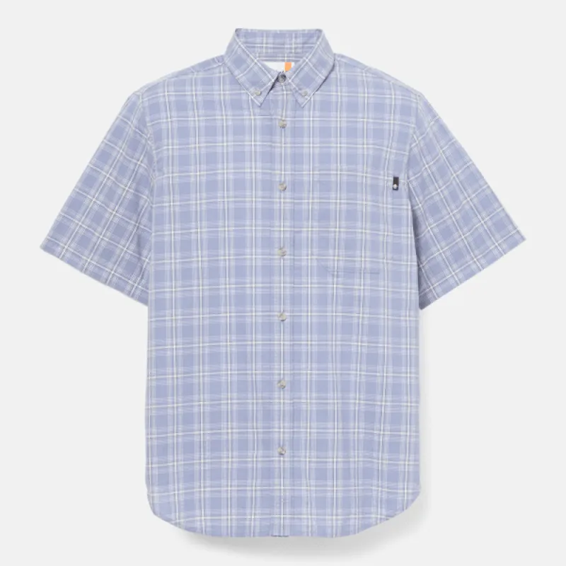 Timberland Men's Checkered Poplin Short-Sleeve Shirt made by Timberland