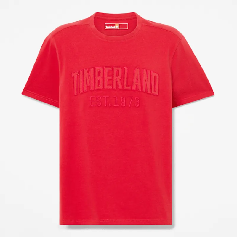 Timberland Men's Washed Embroidered Logo T-Shirt made by Timberland